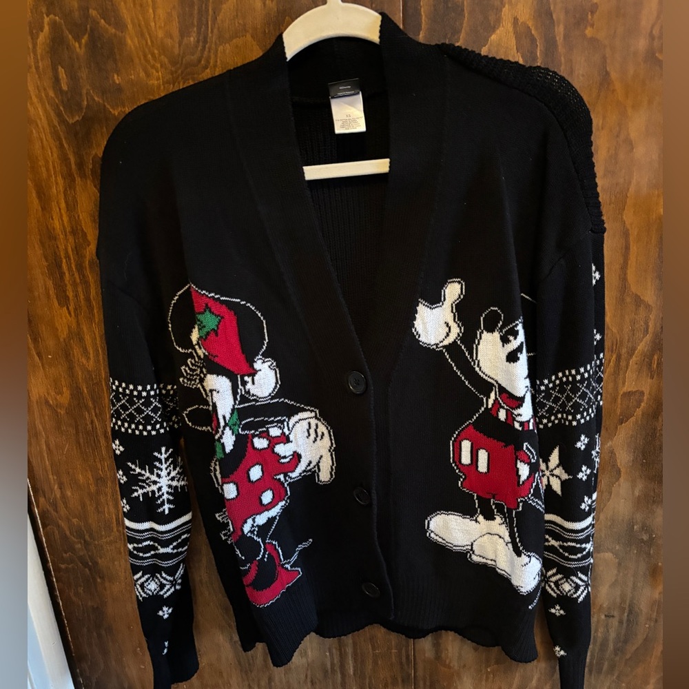 Christmas Mickey and Minnie Mouse Sweater